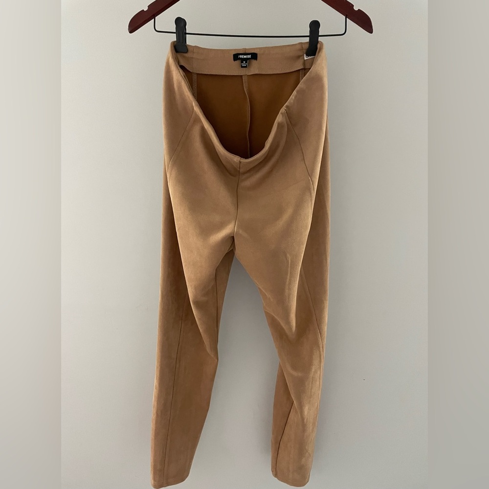 Vegan suede ladies leggings medium